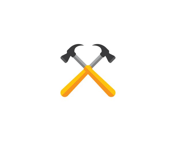 锤子符号矢量图标图片下载