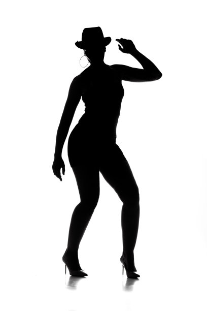 性感女匪徒剪影图片下载