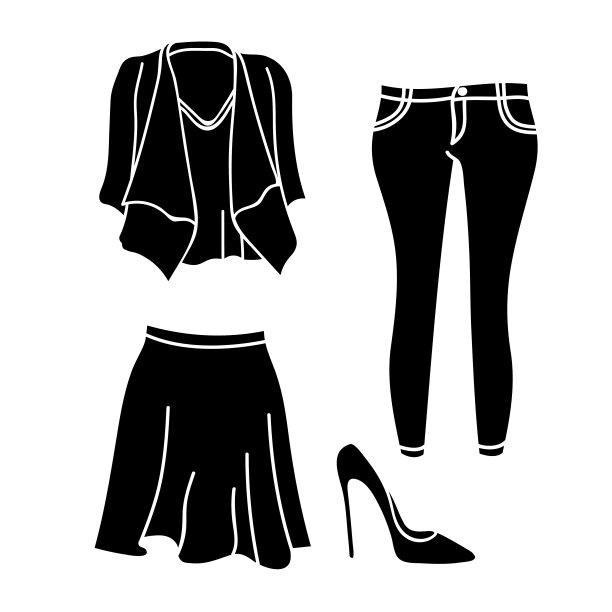轮廓女士们的衣服图片下载