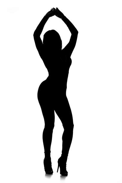 性感的女性剪影图片下载