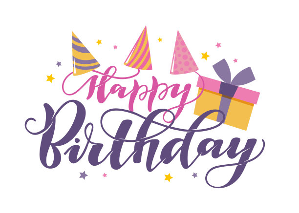 祝你生日快乐-美丽的模板手绘涂鸦艺术。明信片,邀请,庆祝图片下载