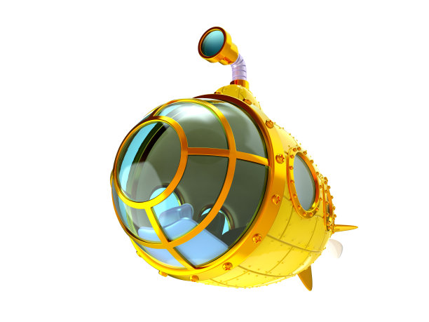 卡通黄色潜水艇图片下载