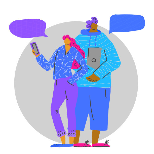 青年成人角色孤立矢量平面设计图片下载