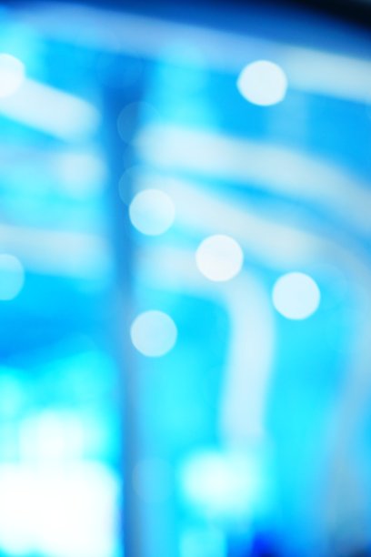 抽象模糊了当代办公室室内的蓝色背景图片下载