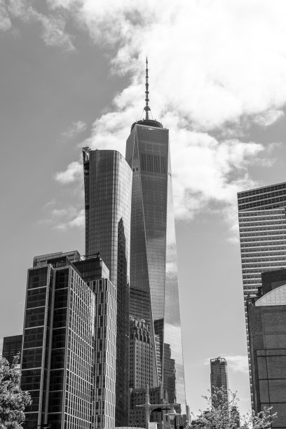 纽约市黑白影像，曼哈顿黑白摄影图片下载