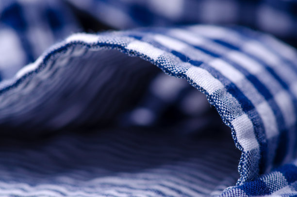 蓝色笼子衬衫面料面料质地图片下载