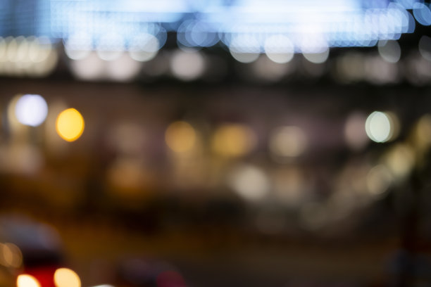 用复古效果颜色模糊城市夜光的散景背景图片下载