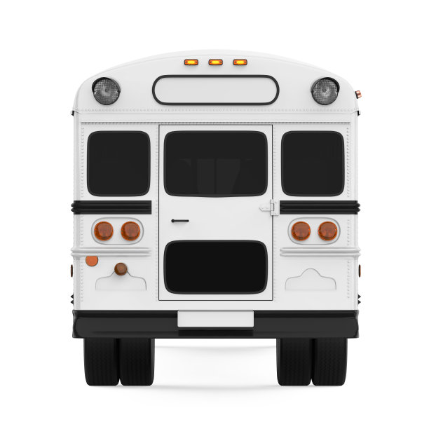 校车孤立图片下载