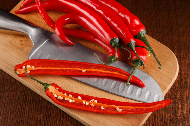 辣椒和刀图片下载