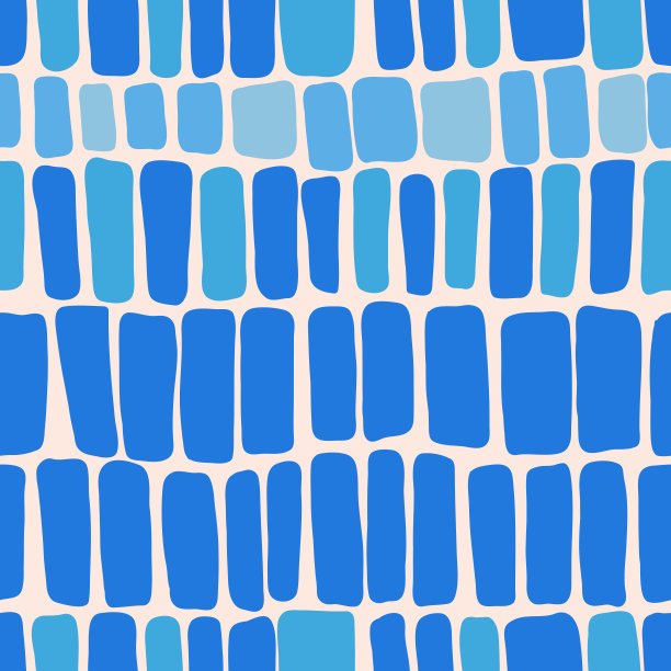 无缝矢量手绘书法笔触模式。丰富多彩的风格设计。图片下载