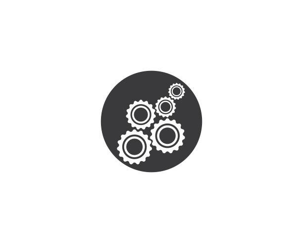 齿轮符号矢量图标图片下载