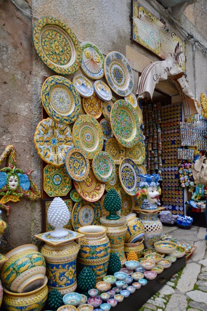 西西里岛的陶器图片下载