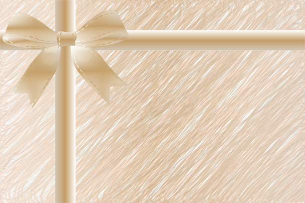 德国圣诞或生日优惠券背景与丝带图片下载