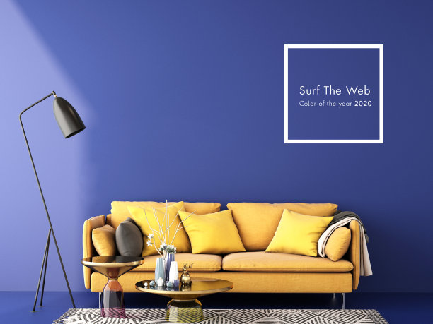 室内设计色彩趋势2020,3d渲染，3d插图图片下载