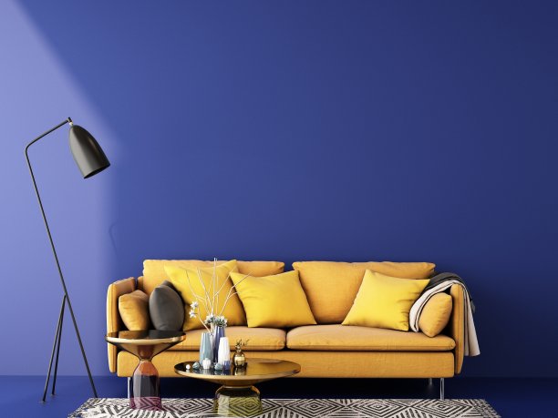 室内设计色彩趋势2020,3d渲染，3d插图图片下载