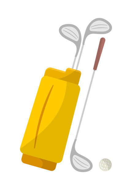 高尔夫库存平面矢量插图图片下载