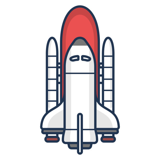 运输航天飞机矢量-科学插图图片下载