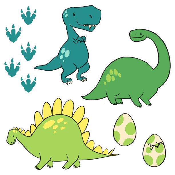 恐龙的元素图片下载