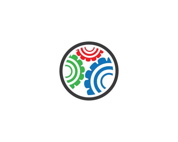 齿轮符号矢量图标图片下载