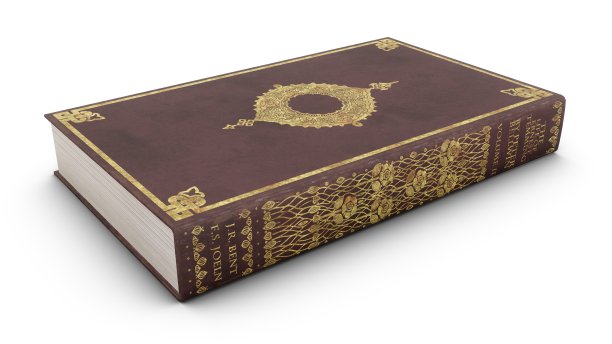 3D渲染旧书孤立的白色背景图片下载