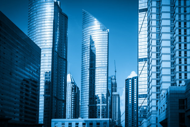 中国深圳摩天大楼商务办公室之窗图片下载