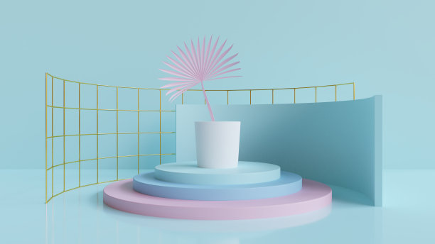 热带背景抽象3D渲染图片下载