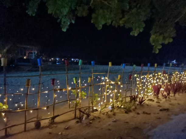 用于家居装饰的户外昏暗低压led照明。图片下载