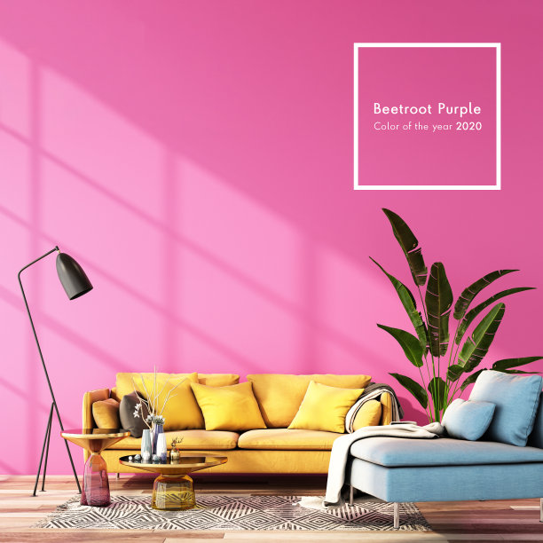 室内设计色彩趋势2020,3d渲染，3d插图图片下载