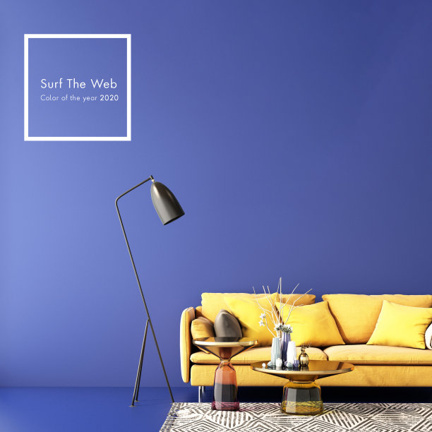 室内设计色彩趋势2020,3d渲染，3d插图图片下载