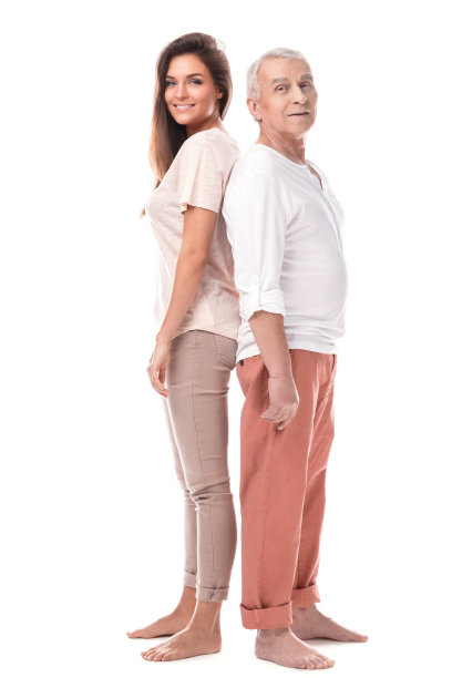 快乐的老父亲和他美丽的女儿图片下载