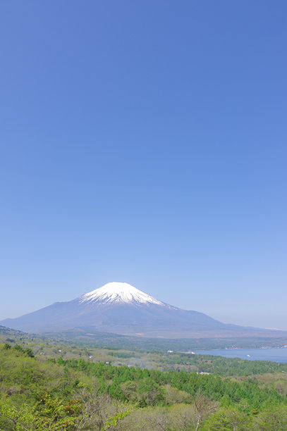 从全景台看富士山图片下载