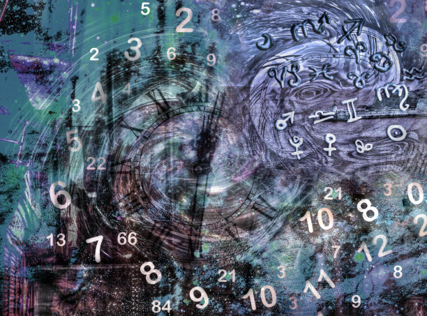 黄道十二宫的数字和占星符号图片下载