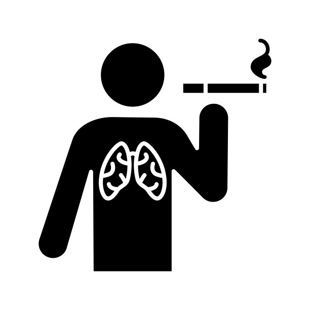 吸烟字形图标图片下载