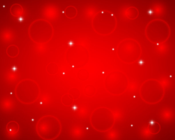 圣诞节的背景是红色闪亮的雪花和星星图片下载