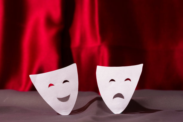 白色面具的剧场概念图片下载
