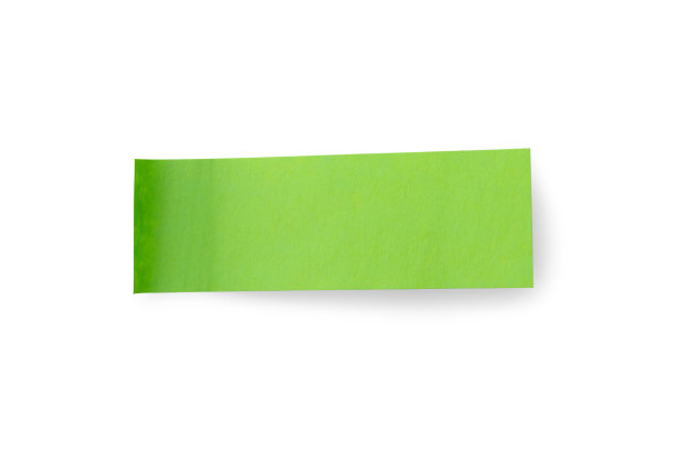 绿色便条纸贴纸孤立在白色背景上图片下载