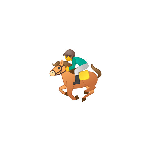 骑马者，骑师矢量图标。采购产品孤立的骑马，骑马，骑手，骑马运动卡通风格的表情符号，表情插图图片下载