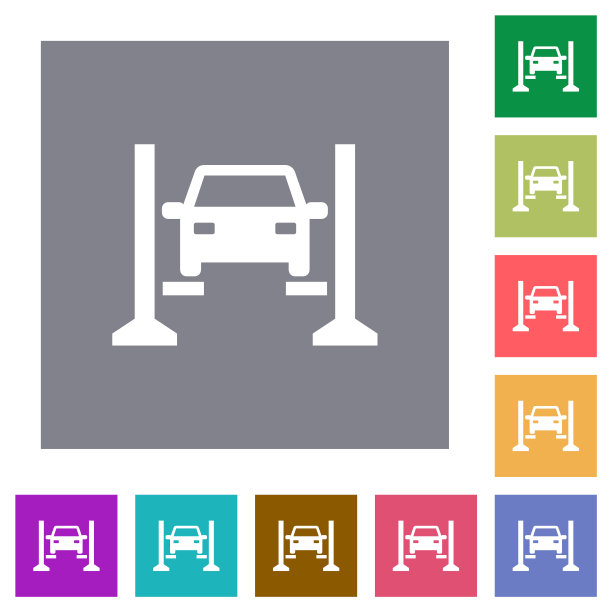 汽车服务广场平面图标图片下载