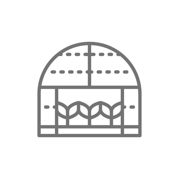 植物在温室，园艺，农行图标。图片下载