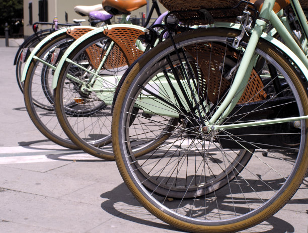 分散停放自行车图片下载