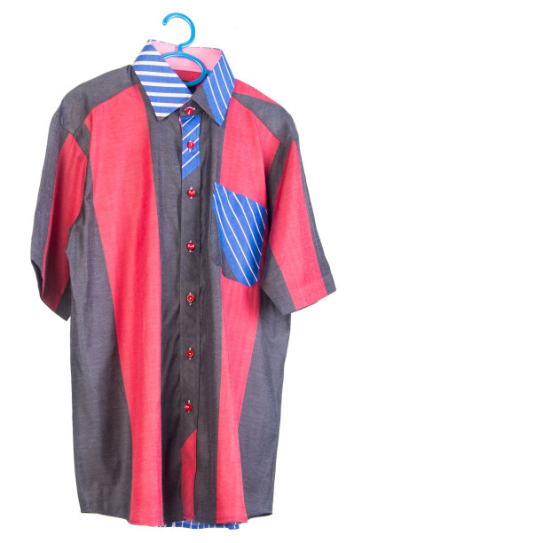 衬衫或孤立折叠的时尚男士衬衫图片下载