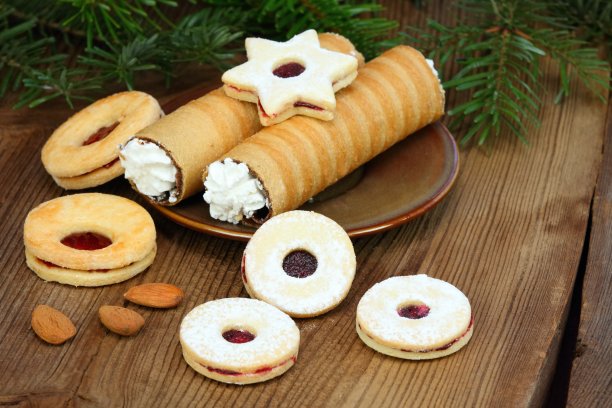 家里做的圣诞饼干图片下载