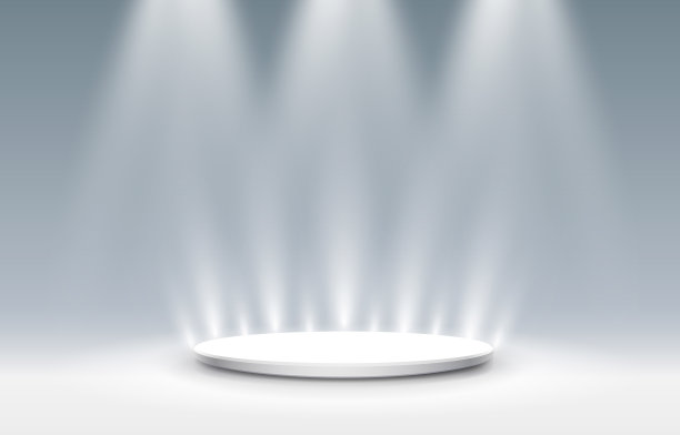 白色领奖台为商业概念，领奖台为对象图片下载