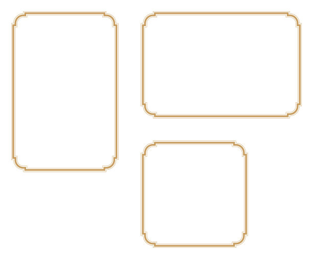 适合A4尺寸的纸张。装饰框。素材图片