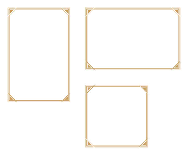 适合A4尺寸的纸张。装饰框。素材图片