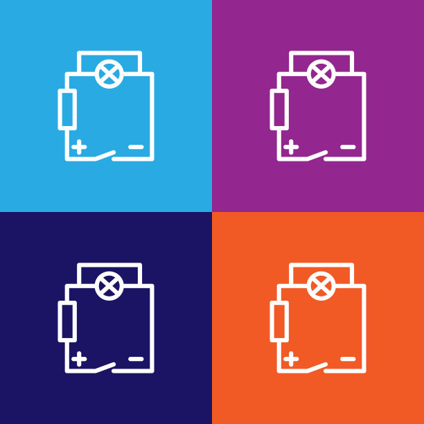 电路图标：可用于网页、logo、移动应用、UI、UX图片下载