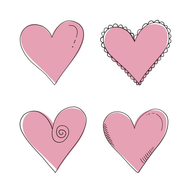 爱心矢量图素材ID：344845278