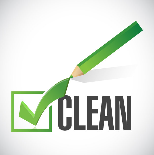 清洁检查标志插图设计图片下载