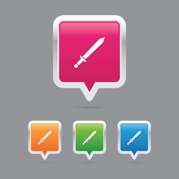 现代剑针标记图标图片下载