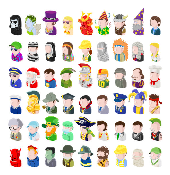 头像人物图标集图片下载